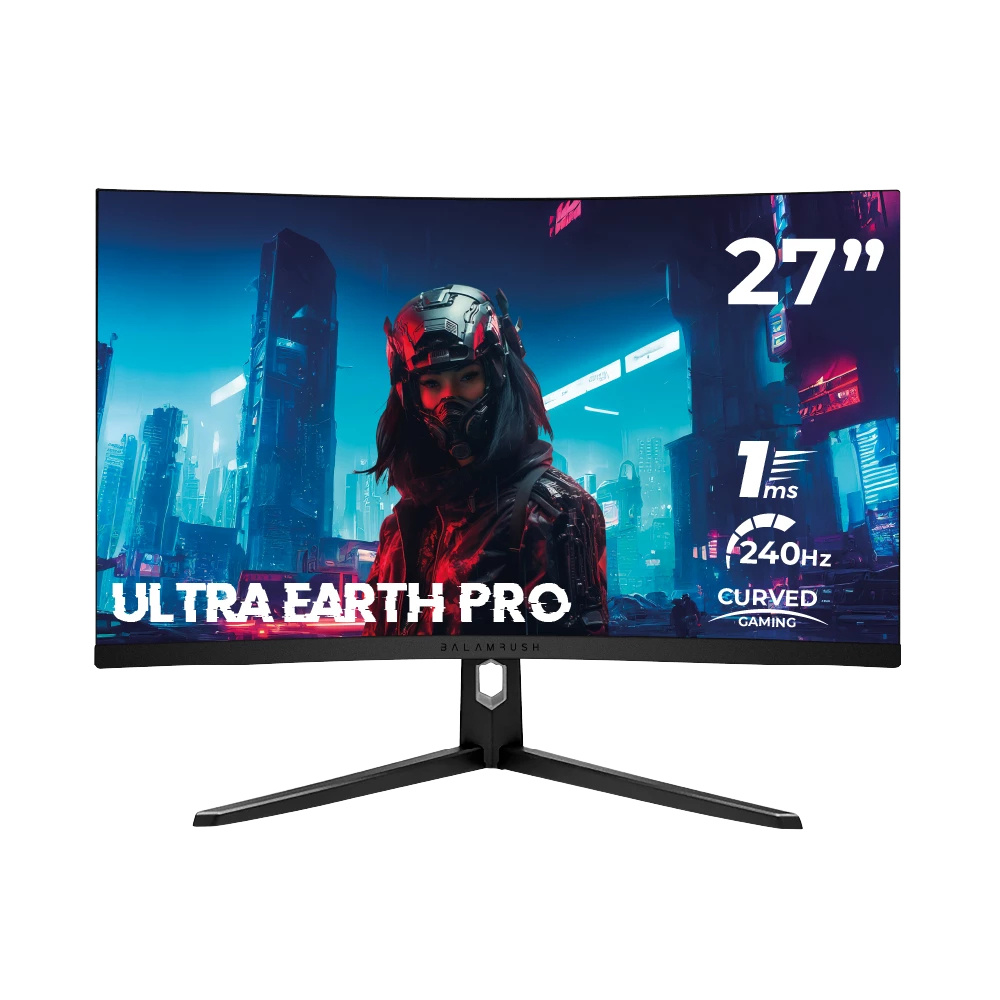Monitor Gamer Curvo Balam Rush Ultra Earth Pro MGP27C LCD 27", 1920x1080 Full HD, G-Sync/FreeSync, 240Hz, HDMI/DisplayPort, Negro