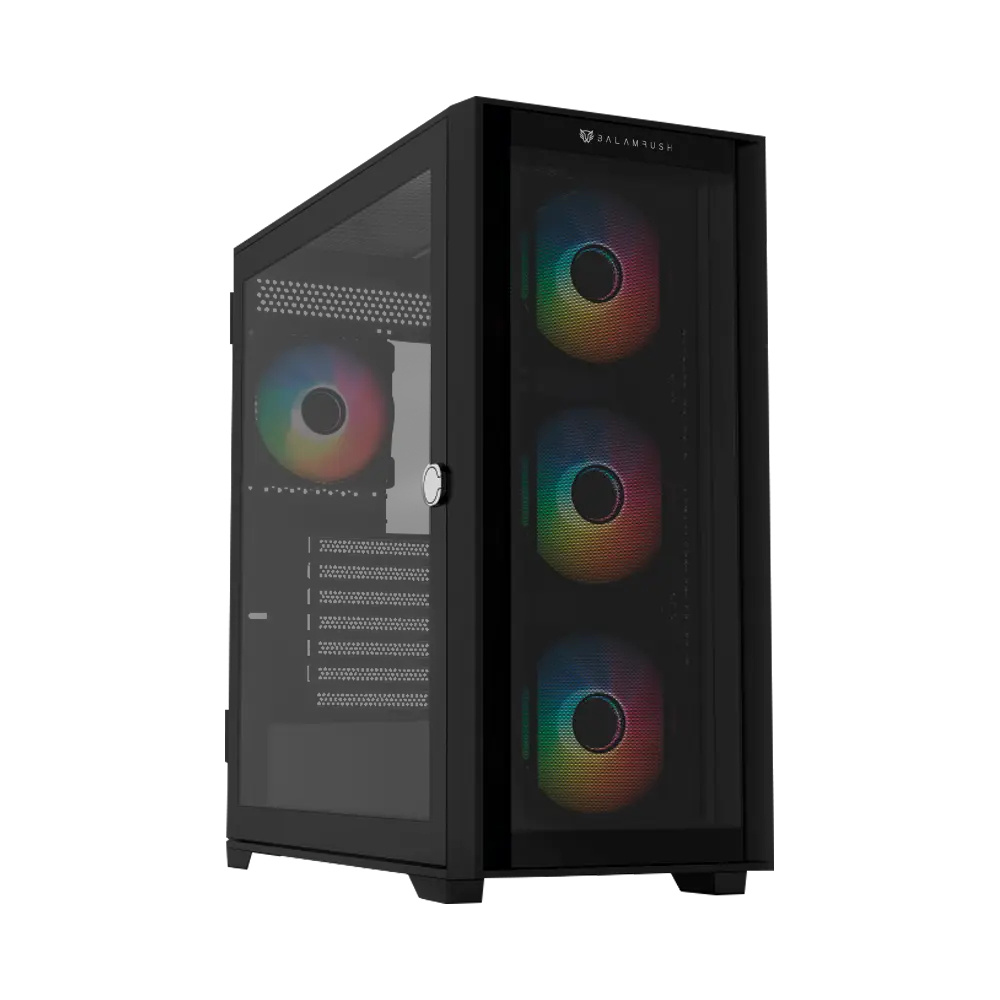 Gabinete Balam Rush Carbono Twin Mate 9000, Full Tower, ATX/EATX/Micro-ATX/Mini-ITX, USB 2.0/3.0, sin Fuente, 4 Ventiladores Instalados, Negro 