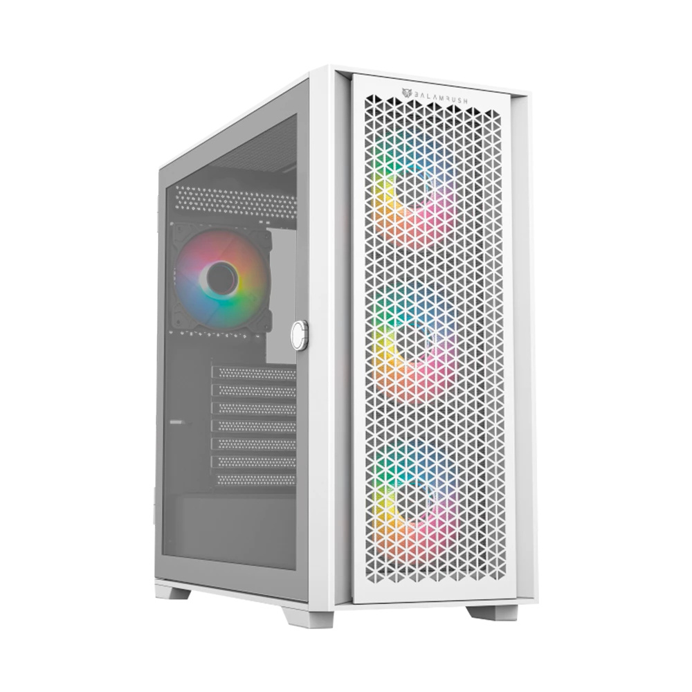 Gabinete Balam Rush Carbono Twin Mate 7000, Midi-Tower, ATX/Micro-ATX/Mini-ITX, USB 2.0/3.0, sin Fuente, 4 Ventiladores Instalados, Blanco
