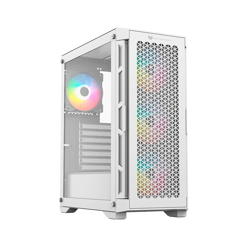 Gabinete Balam Rush Carbono Twin Mate 5000, Midi-Tower, ATX/Micro-ATX/Mini-ITX, USB 2.0/3.0, sin Fuente, 4 Ventiladores Instalados, Blanco