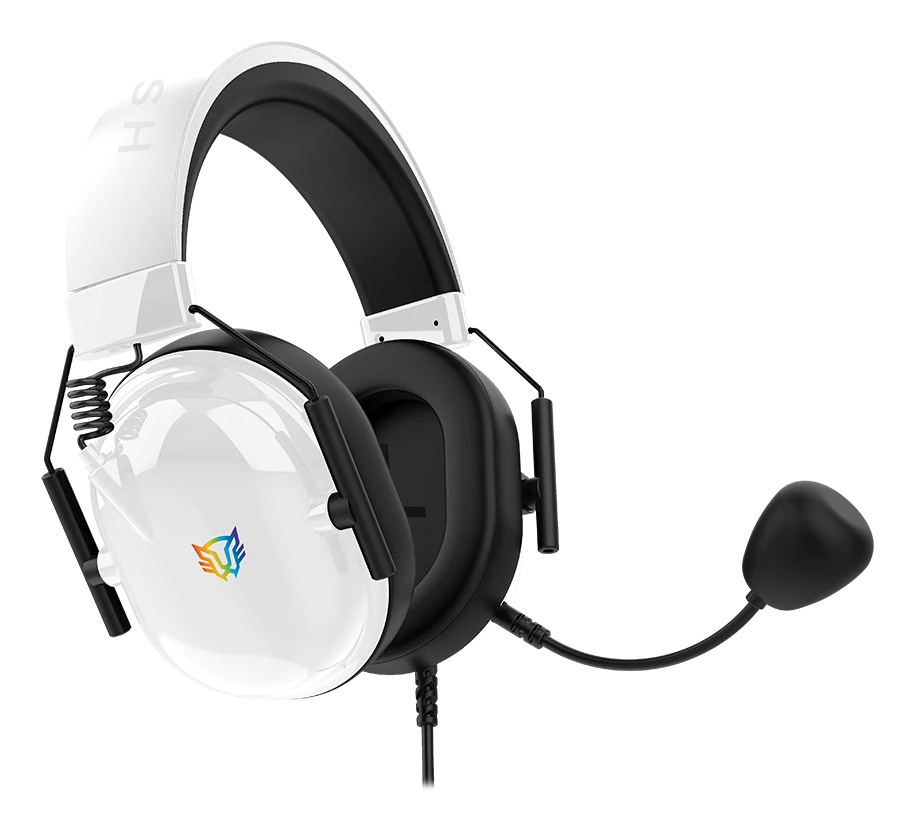 Balam Rush Audífonos Gamer Aviator Level HA757 para Xbox One/Xbox Series X|S/Nintendo Switch/PC/Smartphone, Alámbrico, 3.5mm, Negro/Blanco