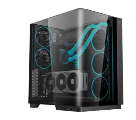 Gabinete Balam Rush Tank Expert Curve 7800, Midi-Tower, ATX/Micro-ATX/ITX, USB 2.0/3.0, sin Fuente, 5 Ventiladores Instalados, Negro