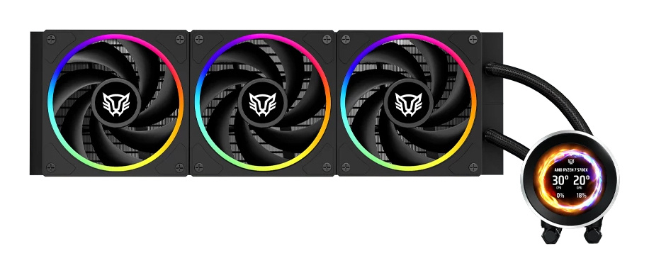 Balam Rush Hydrox Expert Level HYX40 Enfriamiento Líquido para CPU, 3x 120mm, hasta 2200RPM, Negro