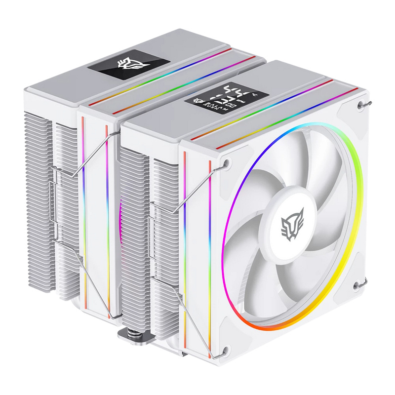 Disipador CPU Balam Rush Heliux Pro HEX75, 120mm, hasta 2200RPM, Blanco