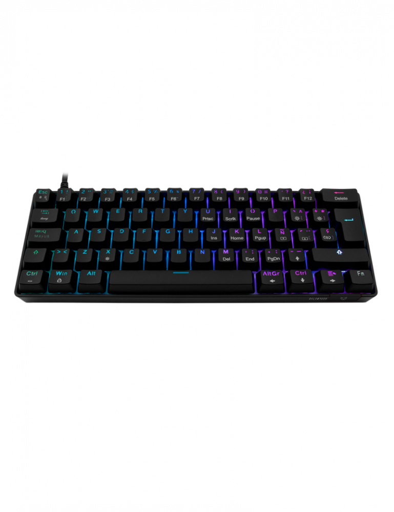 Teclado Gamer Balamrush Dominate GK550, LED Rojo/Verde/Azul, Teclado Mecánico, Switch Blue, Inalámbrico, USB, Español, Negro