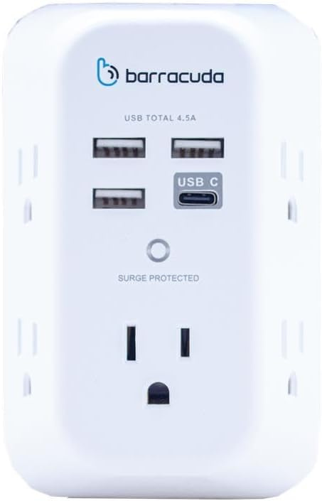 Barracuda Multicontacto SP105U, 5 Salidas, 127V, 15A