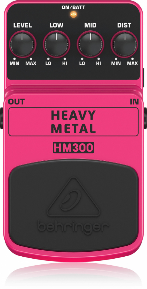 Behringer Pedal Heavy Metal Distortion HM-300, Rosa