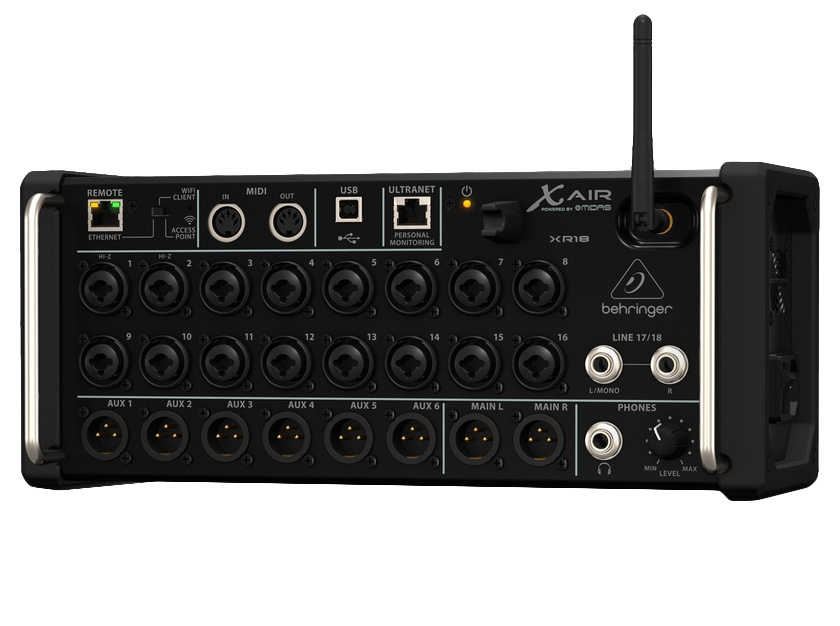 Behringer Mezcladora XR18, 18 Canales, XLR, Negro