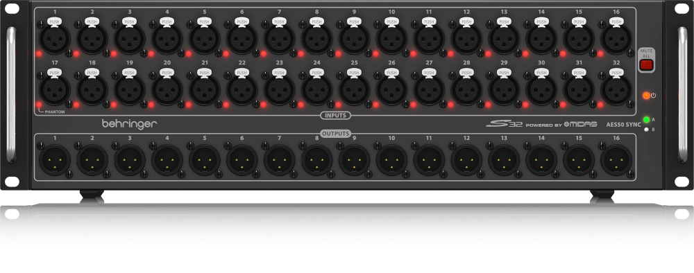 Behringer Medusa Mixer Digital S32, 32 Preamplificadores, 16 Retornos, XLR
