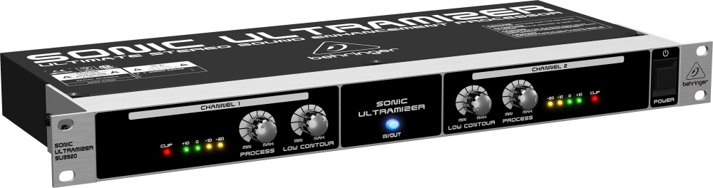 Behringer Procesador de Sonido SU9920 Sonic Ultramizer, XLR/TRS, Negro