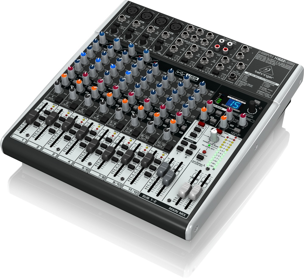 Behringer Mezcladora Xenyx X1622USB, 16 Inputs, 1x USB, Negro/Gris