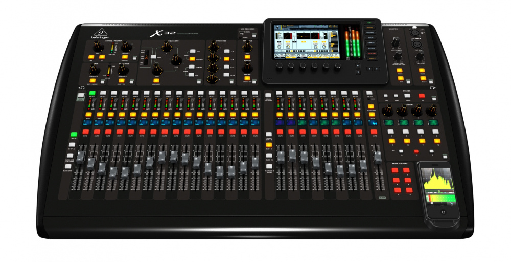 Behringer Mezcladora X32, 40 Canales, 24 bit, XLR/6.3mm, USB, 120W