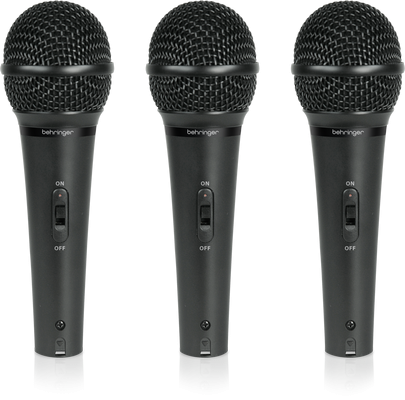 Behringer Juego de Micrófonos XM1800S, 3 Micrófonos, Negro