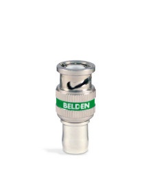 Belden Conector Coaxial BNC Macho, Plata