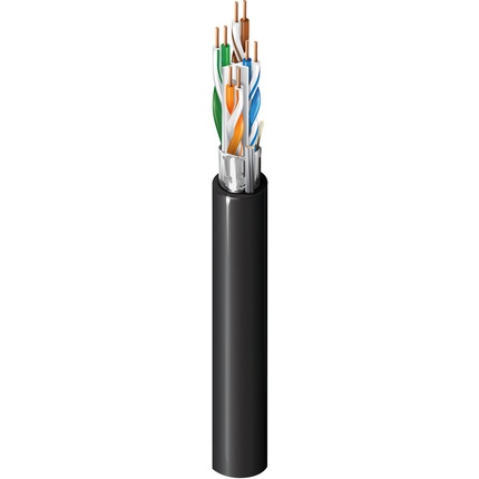 Belden Bobina de Cable Cat6 FTP, 305 Metros Negro