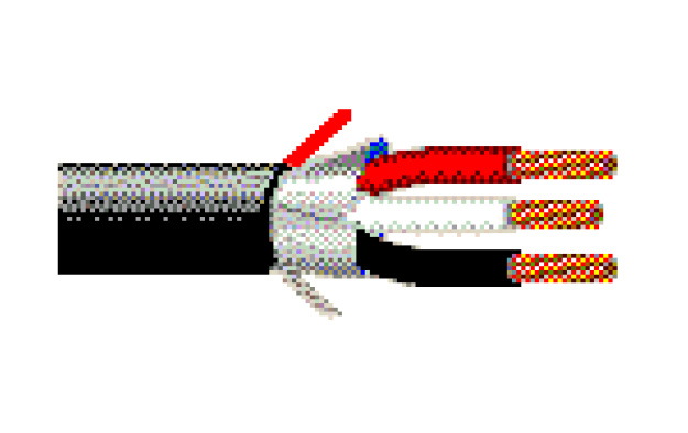 Belden Bobina de Cable para Transmisión, 22 AWG, 3 Hilos, 305 Metros, Negro