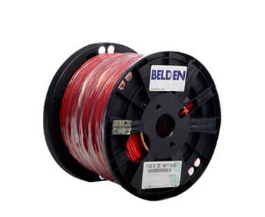 Belden Bobina de Cable de Señal 2 Conductores, 305 Metros, Rojo