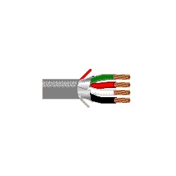 Belden Bobina de Cable Blindado 4C/22W, 305 Metros, Gris