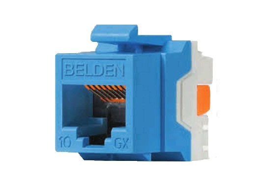 Belden Jack de Red Cat6a, RJ-45, Azul