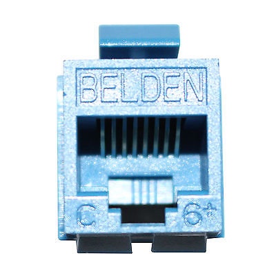 Belden Jack de Red Cat6, RJ-45, Azul
