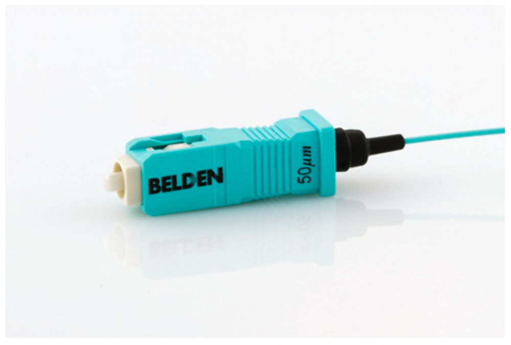 Belden Conector Fibra Óptica SC, Multimodo, OM3, Aqua