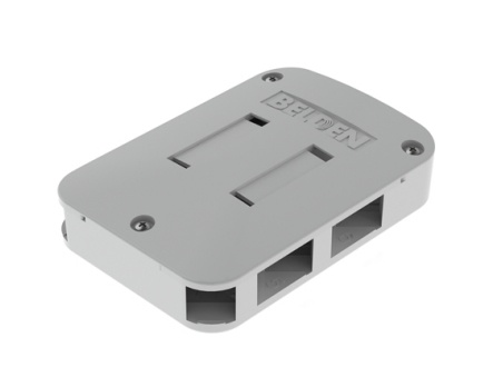 Belden Caja de Medios AX106512-EW de 6 Puertos, RJ-45, Blanco ...
