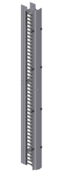 Belden Organizador de Cables Vertical, 2.13 Metros, Gris