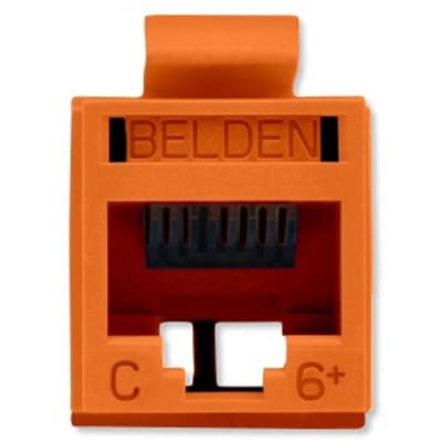 Belden Jack de Red Cat6+ UTP, RJ-45, Naranja