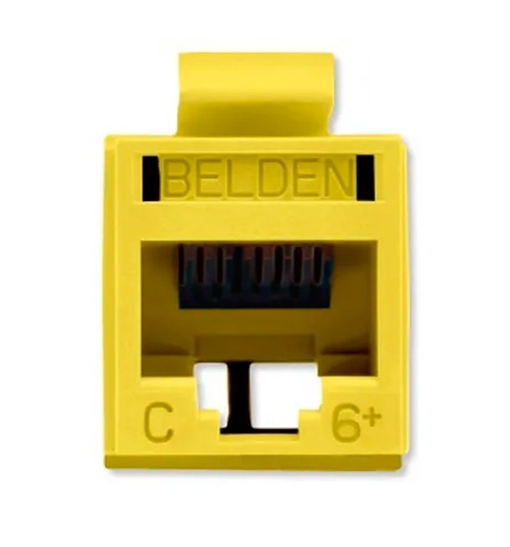 Belden Jack de Red Cat6+ UTP, RJ-45, Amarillo