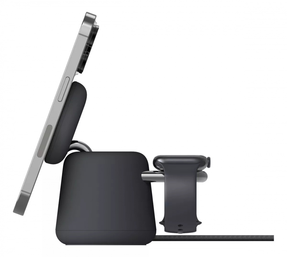 Belkin Cargador Inalámbrico BoostCharge Pro 2-in-1 Wireless Charging Dock, 15W, 9V,