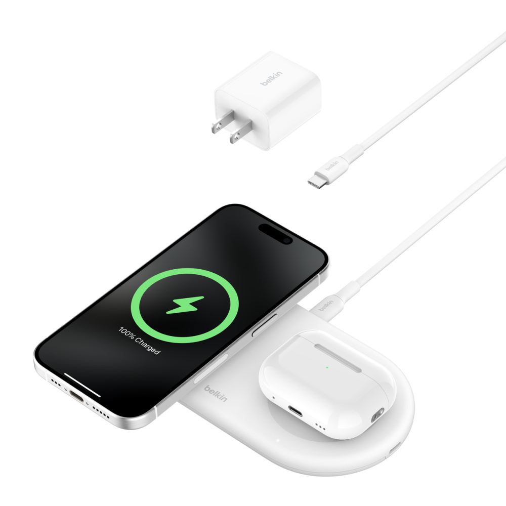 Belkin Cargador Inalámbrico WIZ021TTWH, 15W, 1 x USB-C