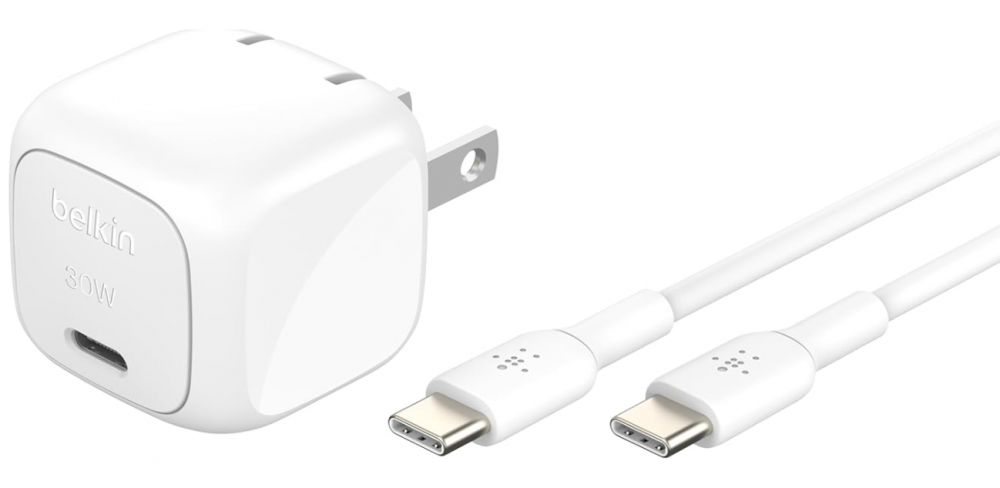 Belkin Cargador de Pared WCA008DQ1MWH-B6, 30W, 9V, 1 x USB-C