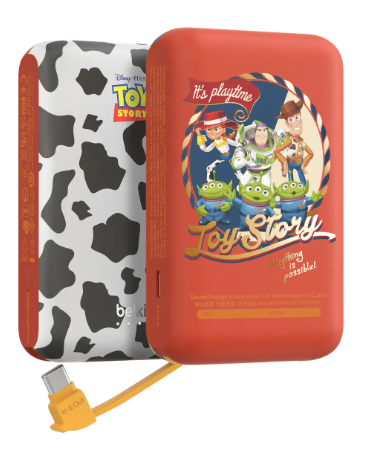 Cargador Portátil Belkin Power Bank Toy Story, 10.000mAh, Café
