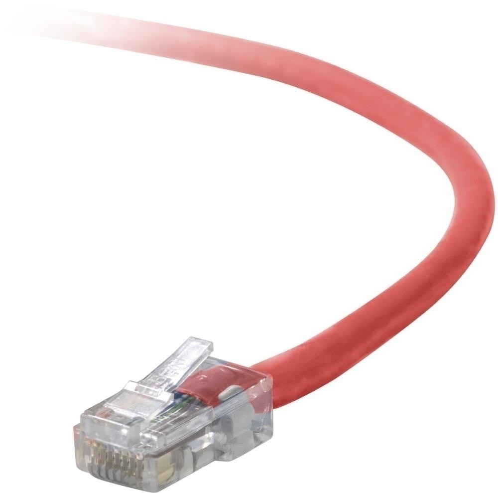 Belkin Cable Patch Cat5e UTP RJ-45 Macho - RJ-45 Macho, 2.4 Metros, Rojo