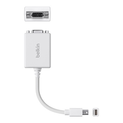 Belkin Cable mini-DisplayPort Macho - VGA Hembra, Blanco