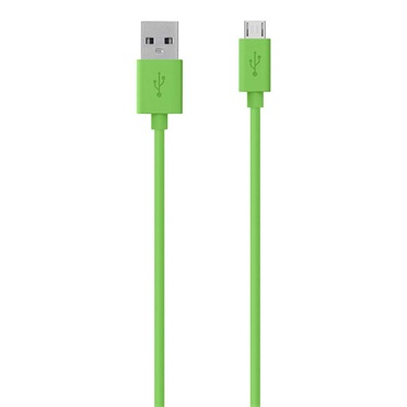 Belkin Cable USB A Macho - Micro USB B Macho, 1.2 Metros, Verde