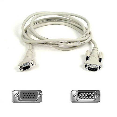 Belkin Cable VGA D-Sub Macho - VGA D-Sub Hembra, 7.6Metros, Blanco