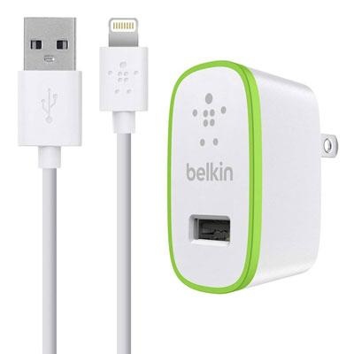 Belkin Kit de Cargador, 10W, 21.A, Blanco/Verde, para iPhone/iPad