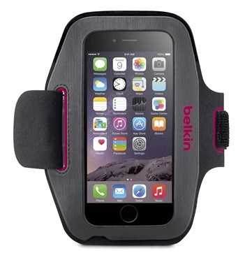 Belkin Brazalete Sport-Fit para iPhone 6/6S, Negro/Rosa