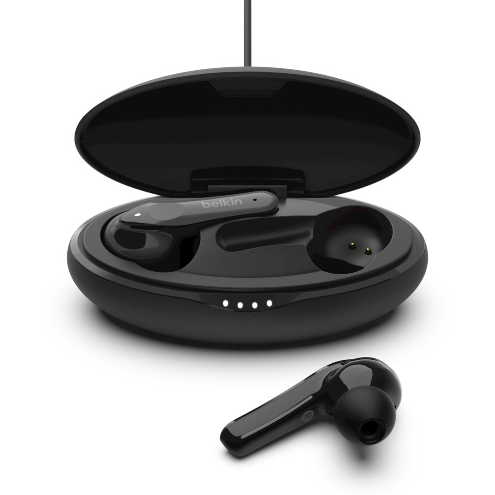 Belkin Audífonos Intrauriculares con Micrófono SOUNDFORM Move, Inalámbrico, Bluetooth, USB-C, Negro