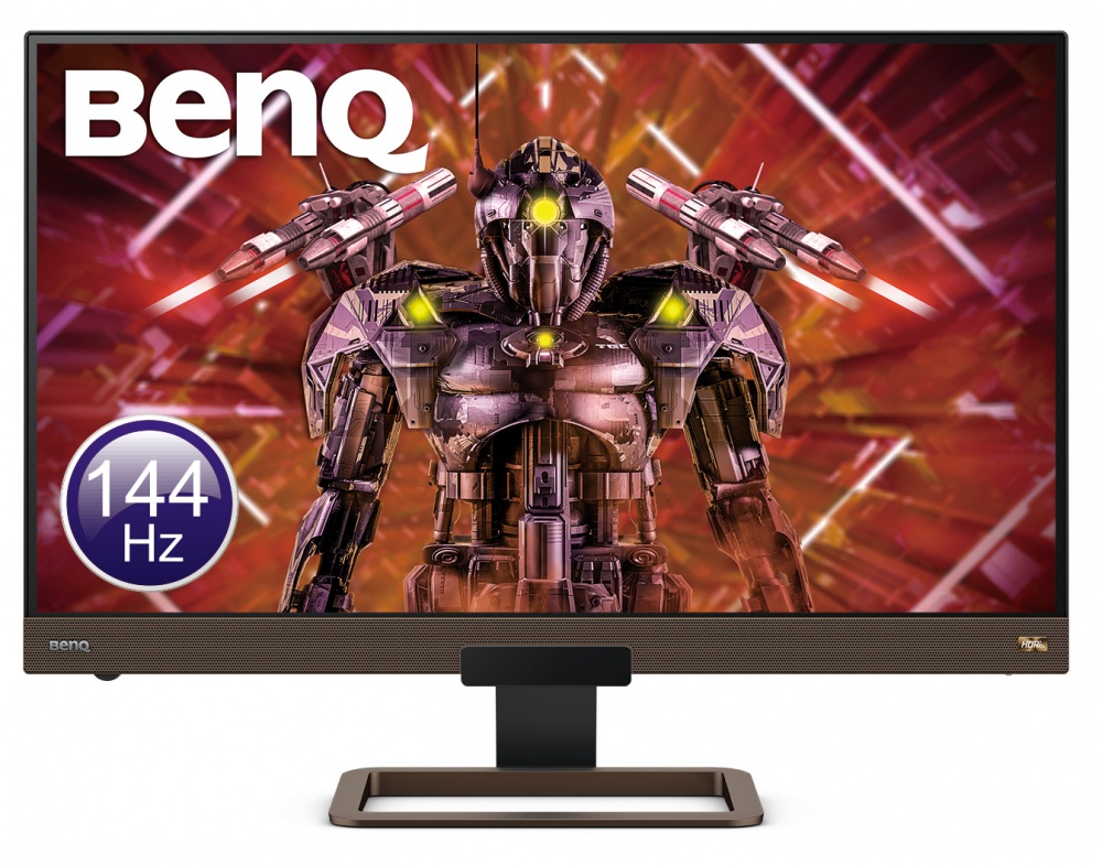 Monitor Gamer BenQ EX2780Q LED 27", Quad HD, FreeSync, 144Hz, HDMI, Bocinas Integradas (2x 4W), Marrón