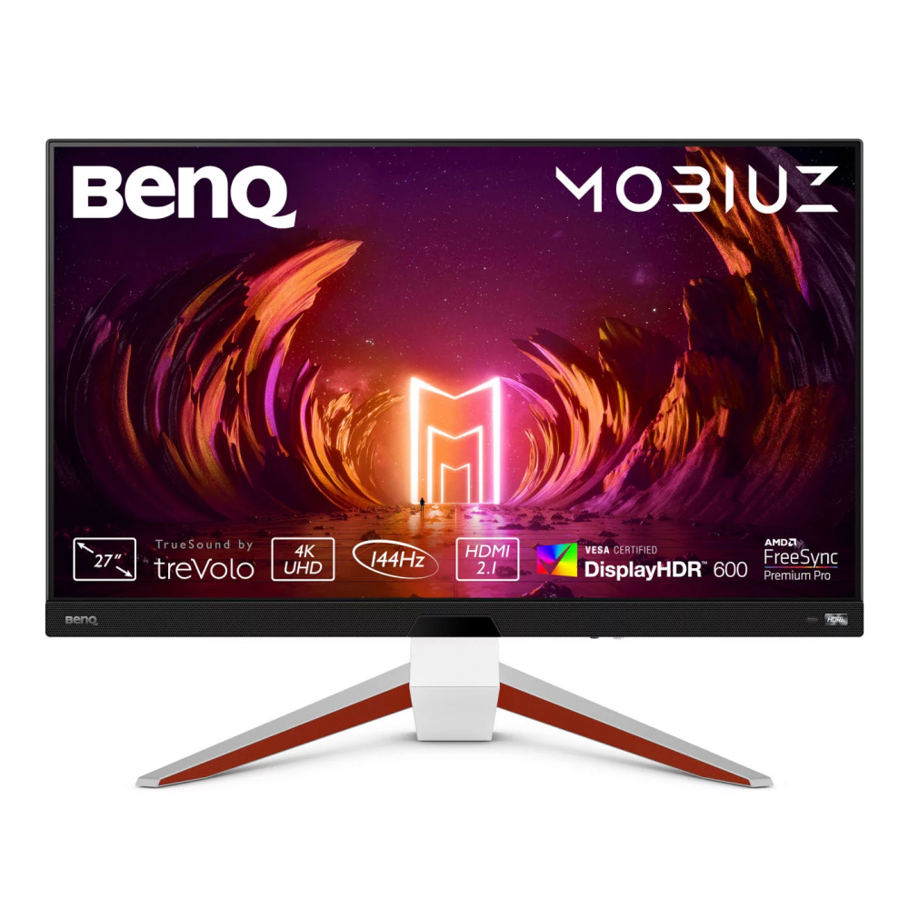 Monitor Gamer BenQ Mobiuz EX2710U LED 27", 3840x2160 4K Ultra HD, FreeSync, 144Hz, DisplayPort, Bocinas Integradas, Blanco 
