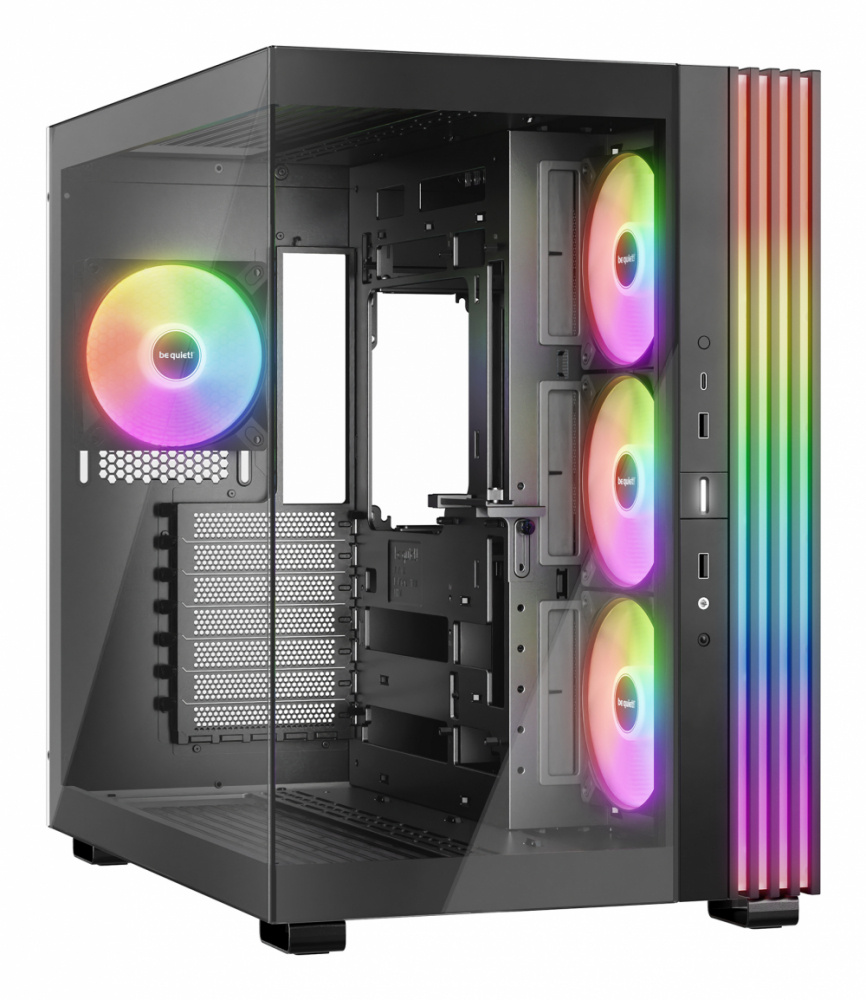 Gabinete be quiet! LIGHT BASE 600 LX, Midi-Tower, ATX/Micro-ATX/Mini-ITX, USB 3.0, sin Fuente, 4 Ventiladores Instalados, Negro
