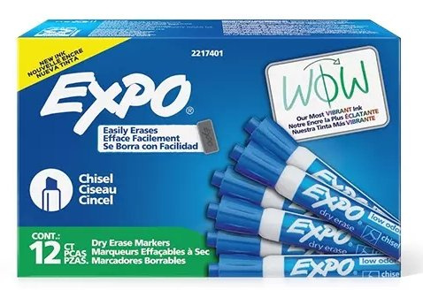 Berol Marcador para Pizarrón 2217401, Azul, 12 Piezas