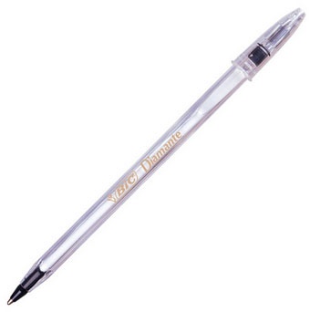 Pluma BIC diamante negra msd-11 pto mediano 12pk (070330156678)