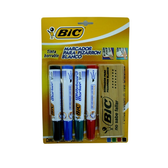 Bic Borrador para Pizarrón 3270220055402, 4 Piezas