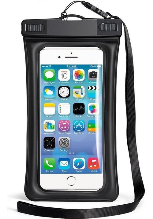 Binden Funda Protectora contra Agua con Flotador para iPhone, Negro/Transparente