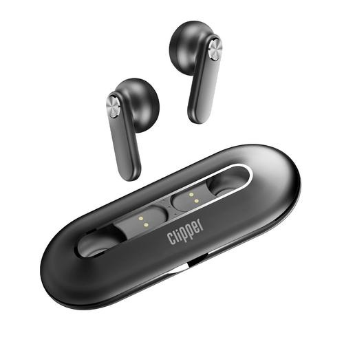 Binden Audífonos Intrauriculares Clipper Tws, Inalámbrico, Bluetooth, Negro