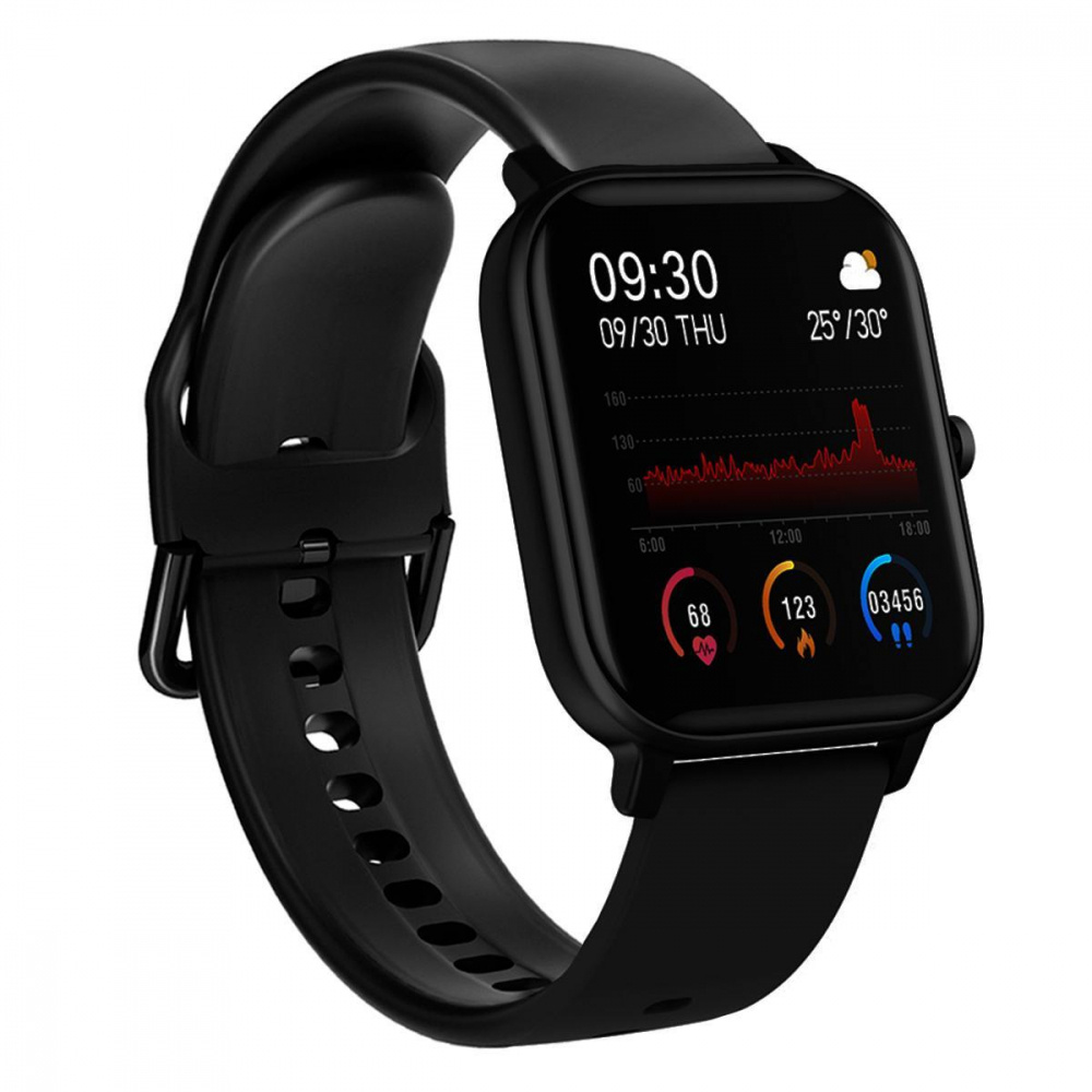 Binden Smartwatch P8, Touch, Bluetooth 4.0, iOS/Android, Negro - Resistente al Agua