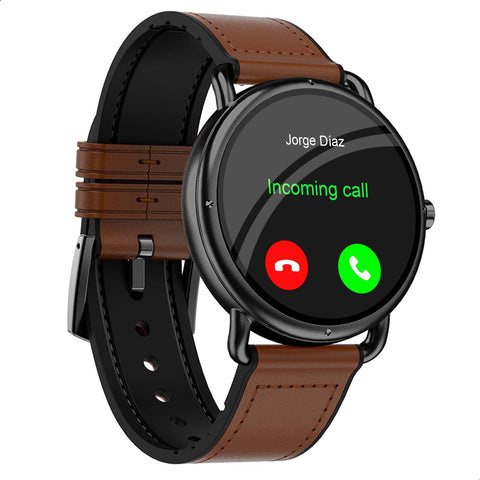 Binden Smartwatch ERA One, Touch, Bluetooth 5.0, Android/iOS, Café/Negro - Resistente al Agua